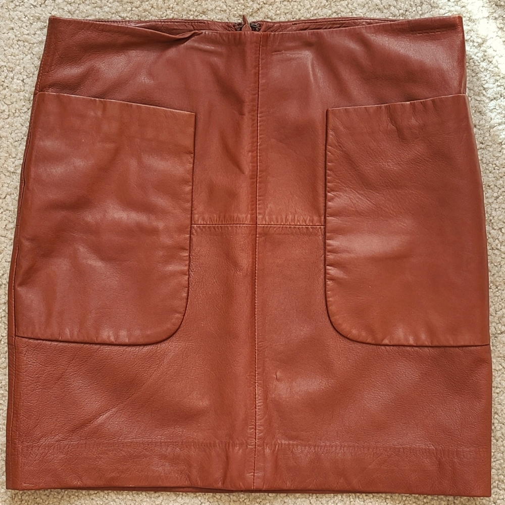 Gap leather skirt